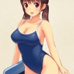 たわわに実り過ぎてちょっと水着に収まりきらない…？ｗ スクール水着と発育順調少女のカラダ♪