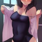 順調に成長中？ のカラダにぴっちりスク水の女の子画像♪