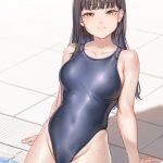 水に濡れてギュッと身体を締め付けてる競泳水着の少女＆お姉さんが（*´д`*）ﾊｧﾊｧ ㊽