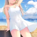 なつかしい夏のイメージ…？ うっすら透けてる薄い生地のサンドレスや白ワンピの少女たち ⑦