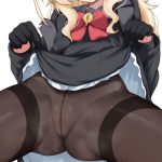 「見てください！」うっすら透けてナニか見えぇ…？ ストッキング・タイツを直穿きしてる女の子の画像♪