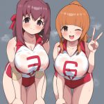 お尻とかいつもパツパツでエッッ！ なバレーボール・ユニフォームの女の子画像🏐