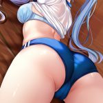 腰回りのラインが眩しい… ぴちぴちブルマ+体操服の女の子画像♪
