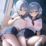 「シャワー貸して♪」着衣濡れ透け女の子画像☂